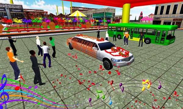 Bridal Limo Car & Wedding Bus 3d screenshot 6