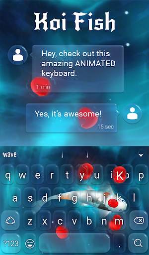 Koi Fish Keyboard & Wallpaper screenshot 3