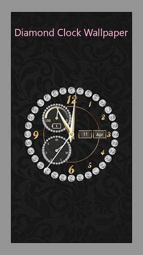 Diamond clock wallpaper screenshot 1