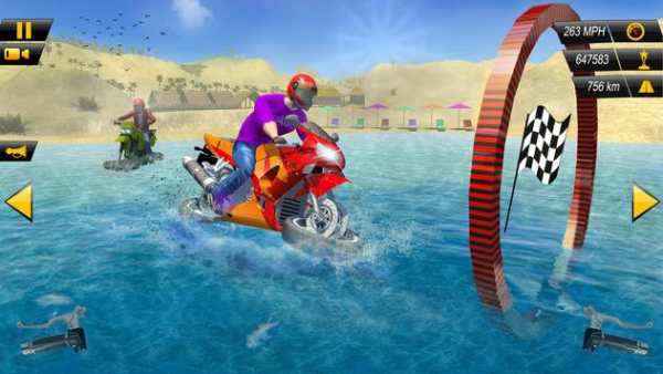 Beach Water Surfer Motorcycle Racing screenshot 7