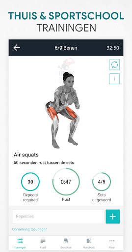 Fitness Workout met GYM, Thuis screenshot 2