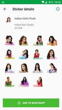 Beautiful Sexy Girls Stickers For WhatsApp screenshot 6