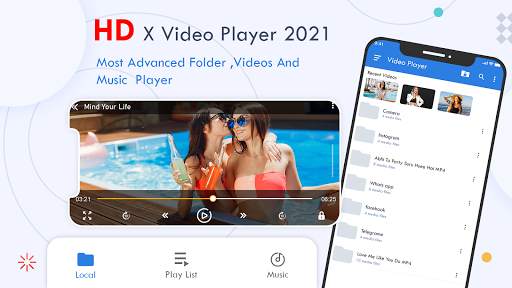 HD X Video Player - All Format video player 2021 screenshot 2