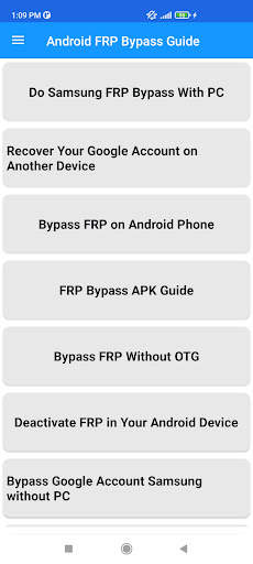 Android FRP Bypass Guide screenshot 1