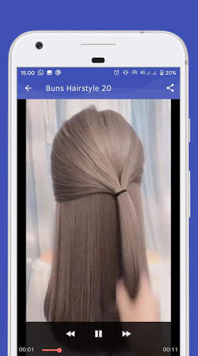 Buns Hairstyle - Video Step By Step Offline screenshot 6