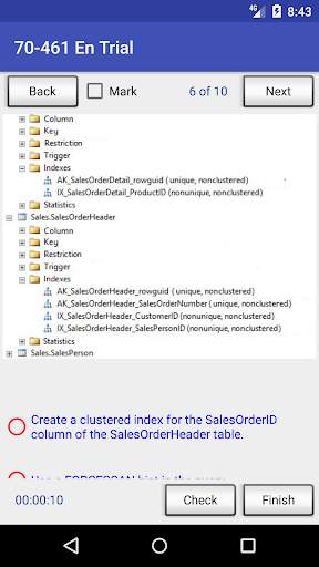 70-461 MS SQL Test screenshot 5