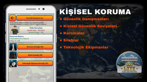 Global War Simulation - Kuzey Amerika LITE screenshot 7