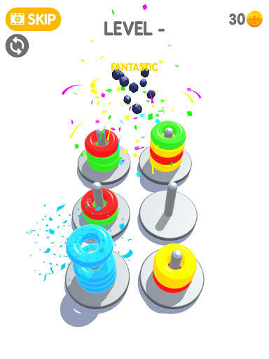 Color Sort 3D: Fun Hoop Stack Sorting Puzzle screenshot 6