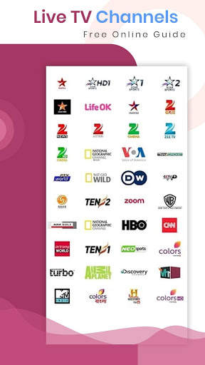 Live TV Channels Free Online Guide screenshot 3