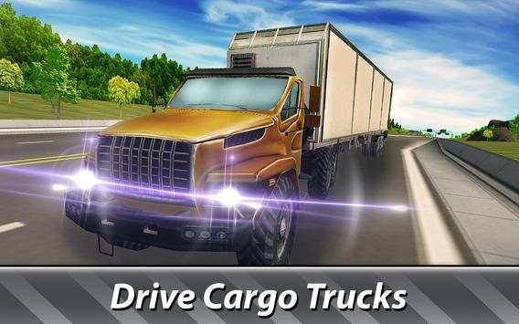 18 Wheeler Cargo Truck Driving screenshot 1