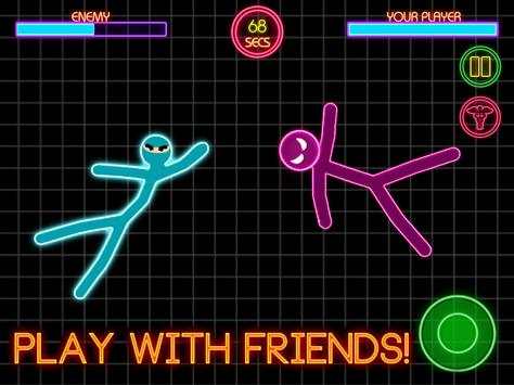 Stickman Fighting 2 Speler Warriors Fysica Games screenshot 2