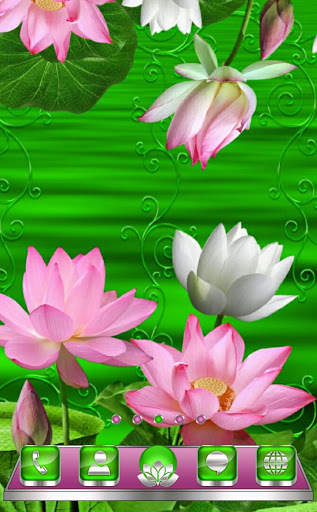 Free Lotus  Go Launcher theme screenshot 1