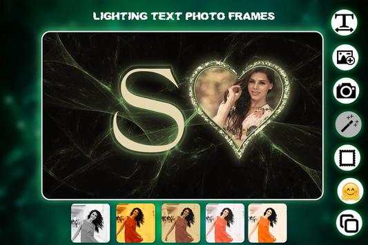 Lighting Text Photo Frame screenshot 5