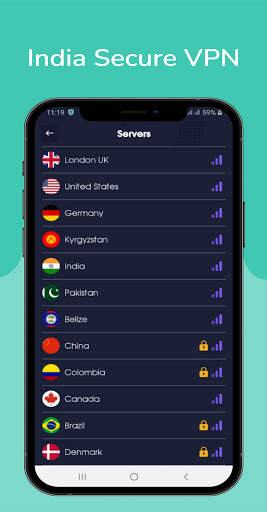 India Secure VPN– Fast, Secure - Free - VPN 2021 screenshot 4