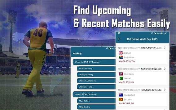 CricGift - Live Cricket Score Ball by Ball Update screenshot 2