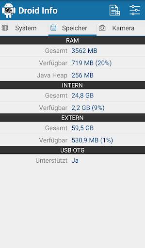 Droid Hardware Info screenshot 4