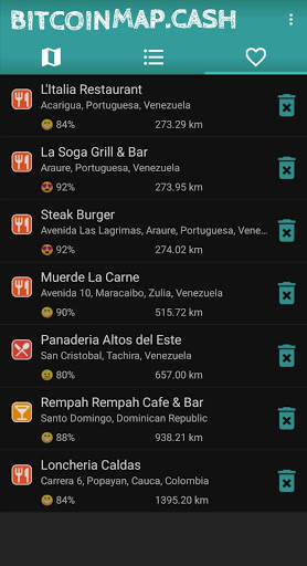Local Bitcoin Map (bmap.cash) screenshot 4