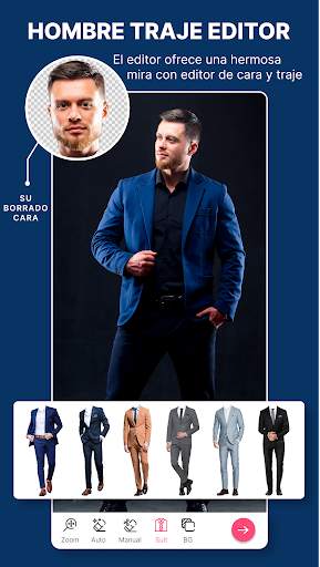 Editor de trajes de hombre screenshot 1