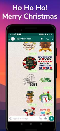 New Year Stickers for WhatsApp screenshot 2