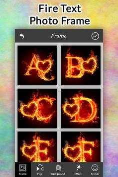 Fire Text Photo Frame 5 تصوير الشاشة
