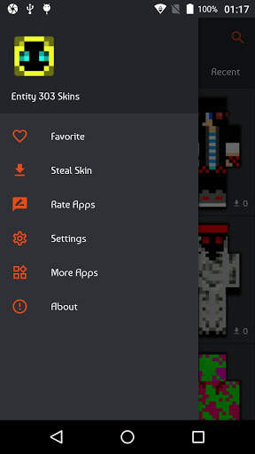 Entity 303 & Herobrine Skins for Minecraft PE screenshot 4