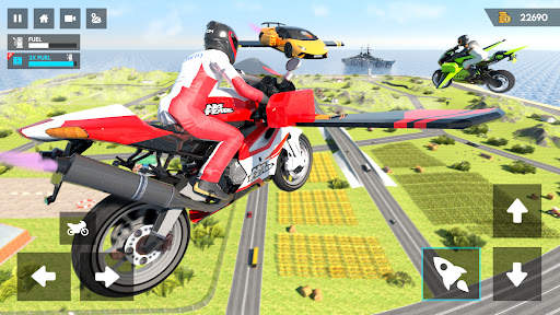 Flying bike Driving Simulator screenshot 2