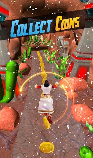 Snow Temple Escape - Evil Runner Game 3D screenshot 4