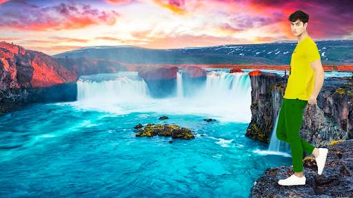 Waterfall Photo Editor -Frames स्क्रीनशॉट 1
