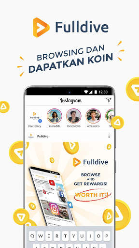 Fulldive Browser: Browser Santuy Cepat Dapat Uang! screenshot 1