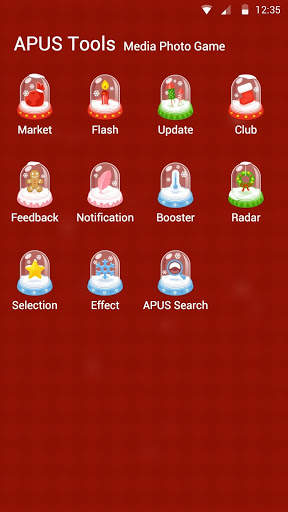 Merry Christmas Cute Snowman -- APUS theme screenshot 3