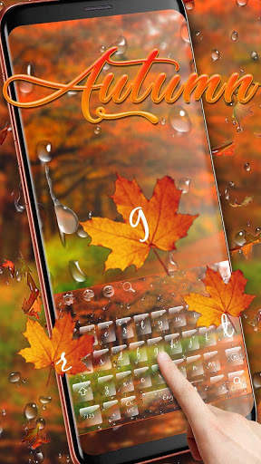 Autumn Maple Rain Keyboard screenshot 2