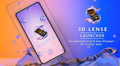 Lens Launcher 3D - Bubble Fisheye 3D Launcher screenshot 1