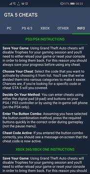 Cheats collection for Game GTA V screenshot 3