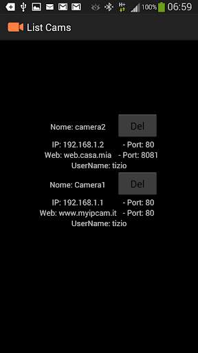 Camera motion monitor screenshot 3