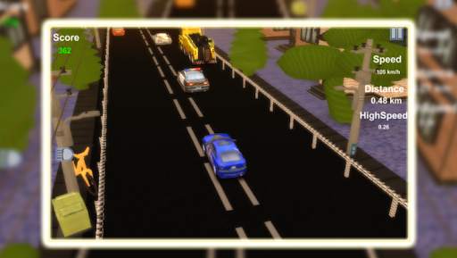 Car Trafic Single Racing 1 تصوير الشاشة