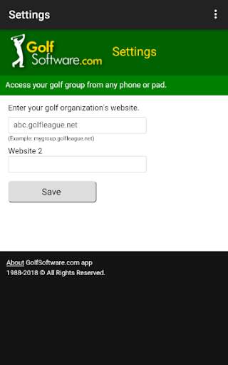 GolfSoftware.com app screenshot 1
