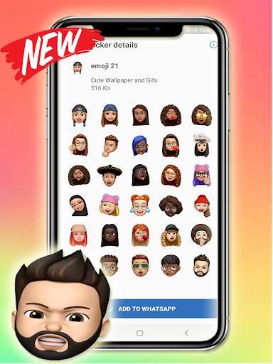 Emoji Stickers 3D 2021 For WhatsApp screenshot 3