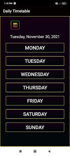 Daily Timetable screenshot 1