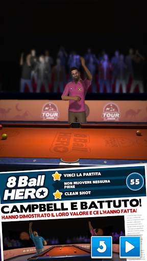 8 Ball Hero – Puzzle game di biliardo screenshot 1
