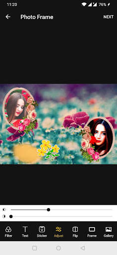 Flowers Dual Photo Frames screenshot 4