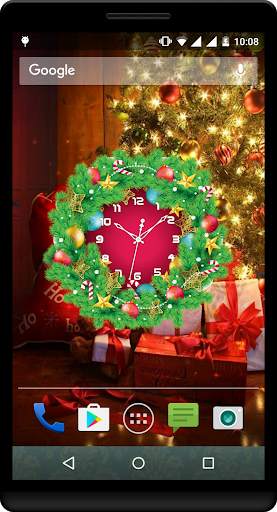 Christmas Clock LIve Wallpaper screenshot 2