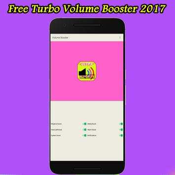 Free Turbo Volume Booster 2017 1 تصوير الشاشة