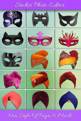 Funny Face and Turban Stickers Photo Editor screenshot 2