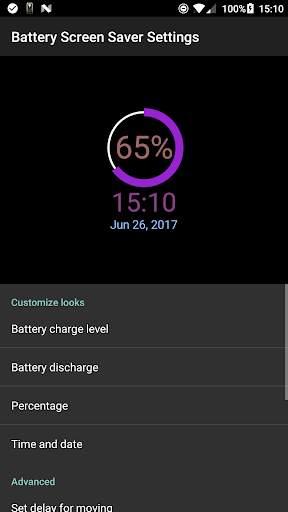 Battery Screen Saver - Customizable Daydream screenshot 5