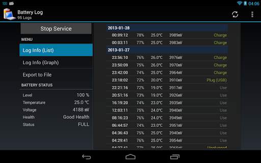 Battery Log screenshot 9