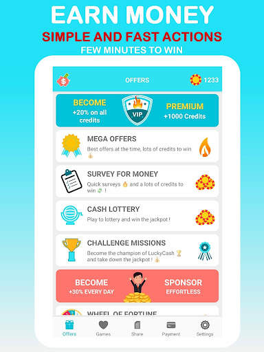 LuckyCash - Win real money and screenshot 1
