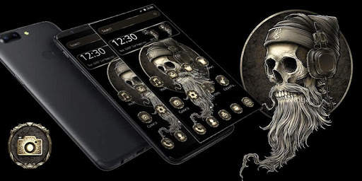 Smoky Music Skull Theme screenshot 4