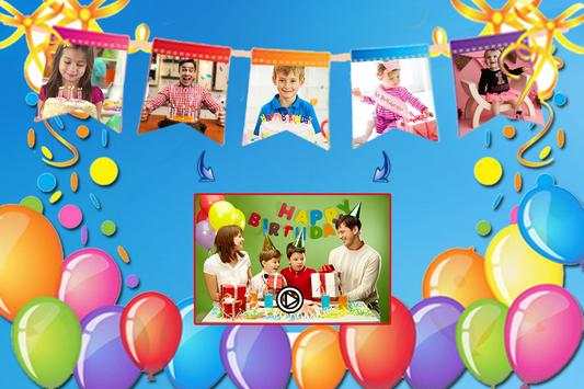 Birthday photo video maker screenshot 2