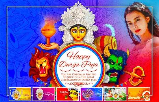 Durga Puja Photo Editor 2 تصوير الشاشة