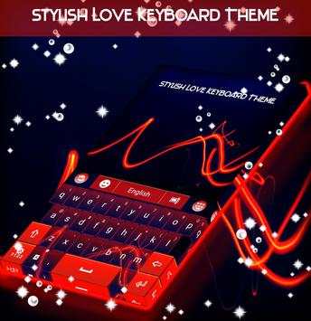 Stylish Love Keyboard Theme screenshot 4